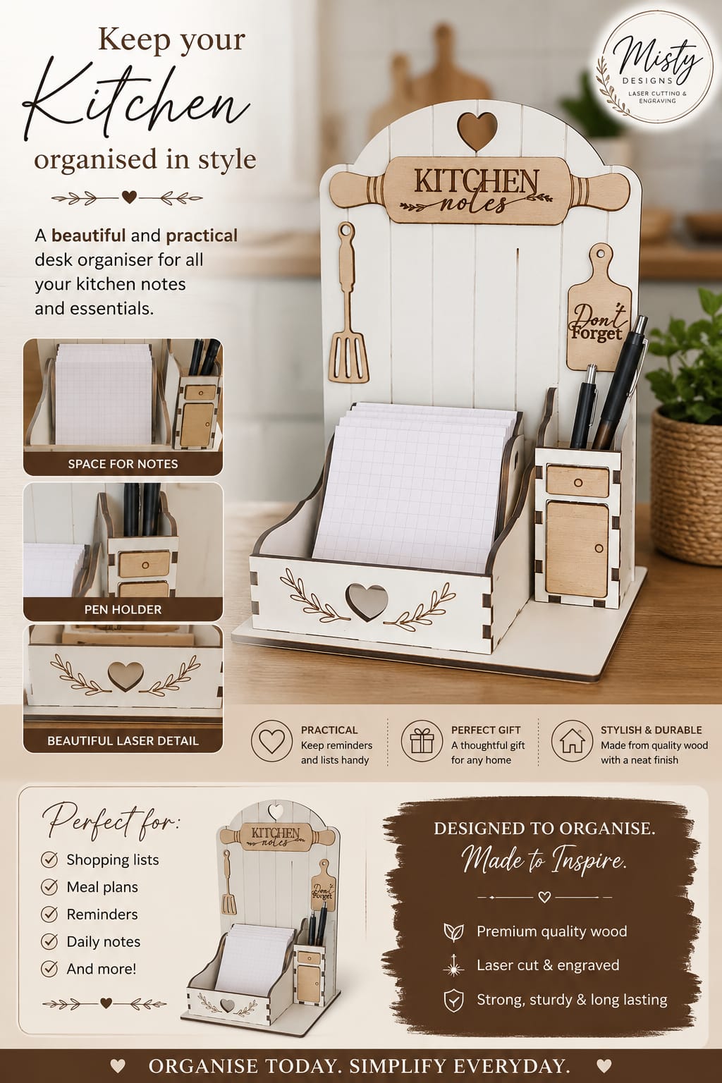 🍴 Kitchen Notes Organiser