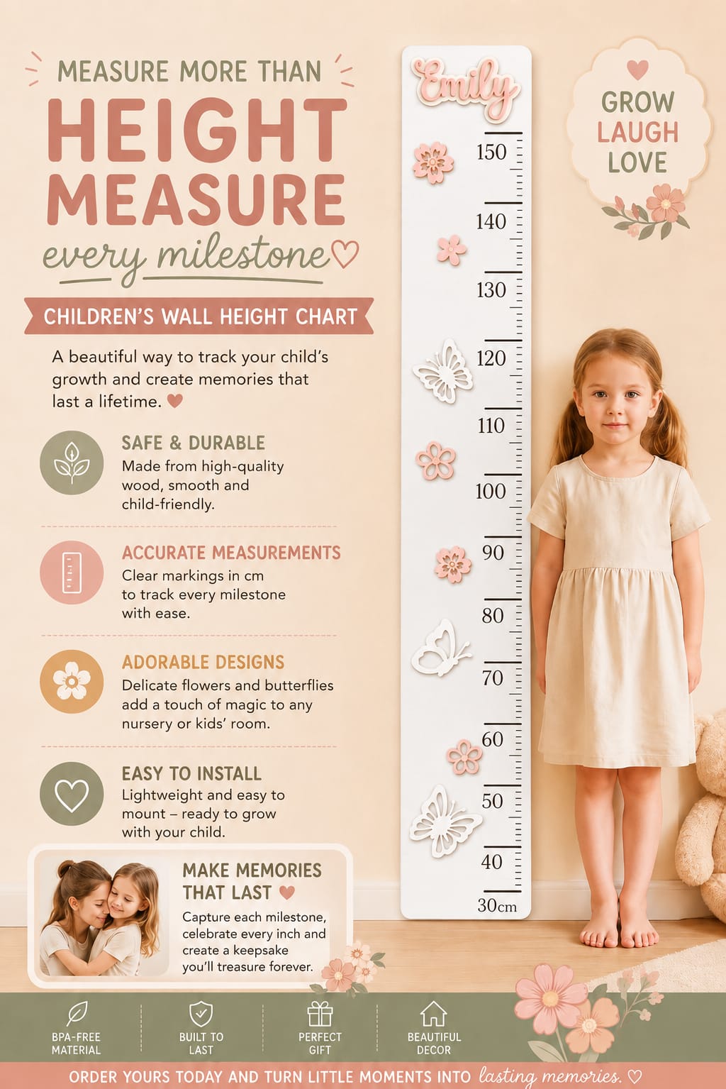 Growth Chart Butterfly
