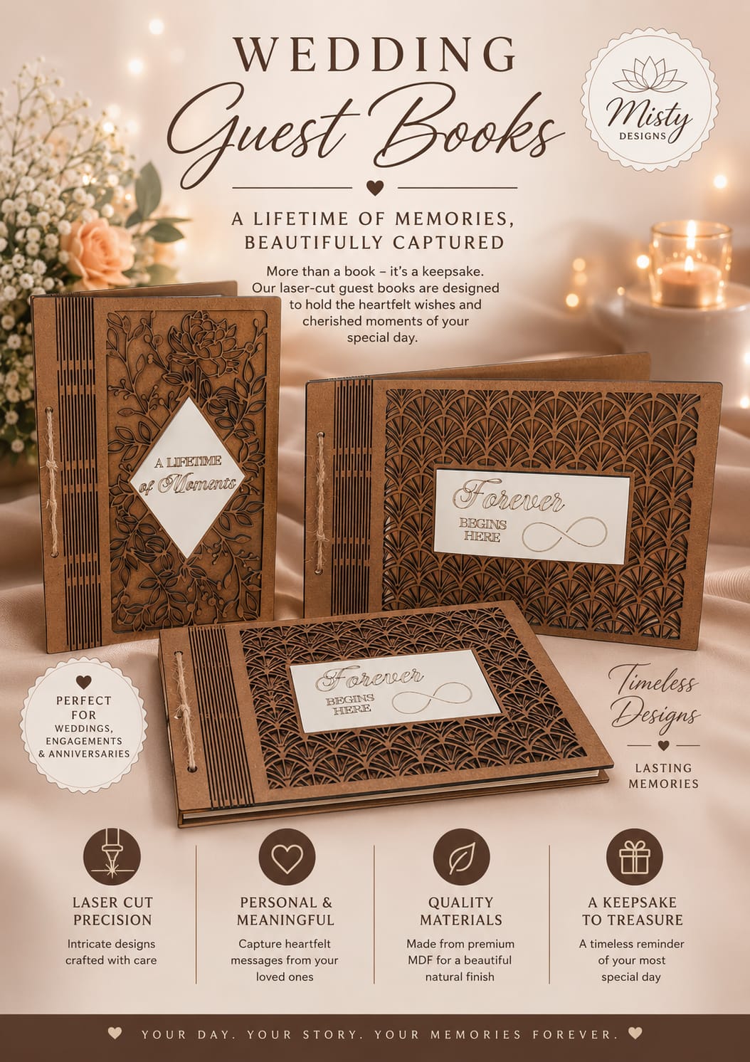 Wedding Guest Book – A Lifetime of Memories