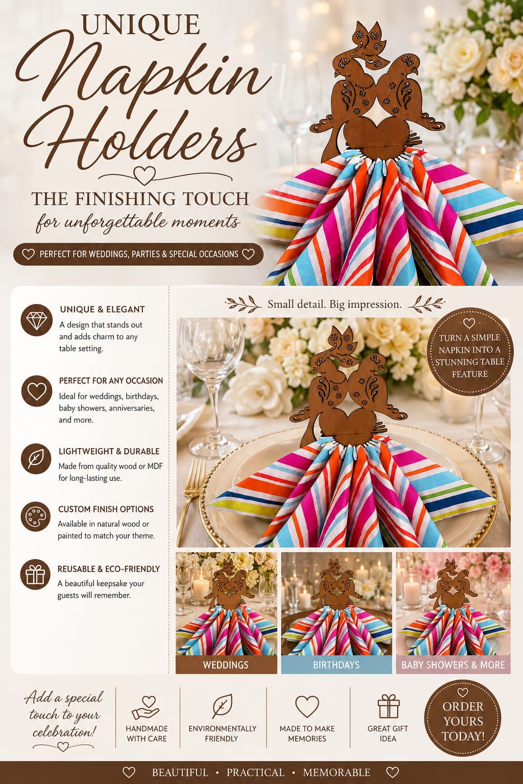 Peacock Napkin Holder