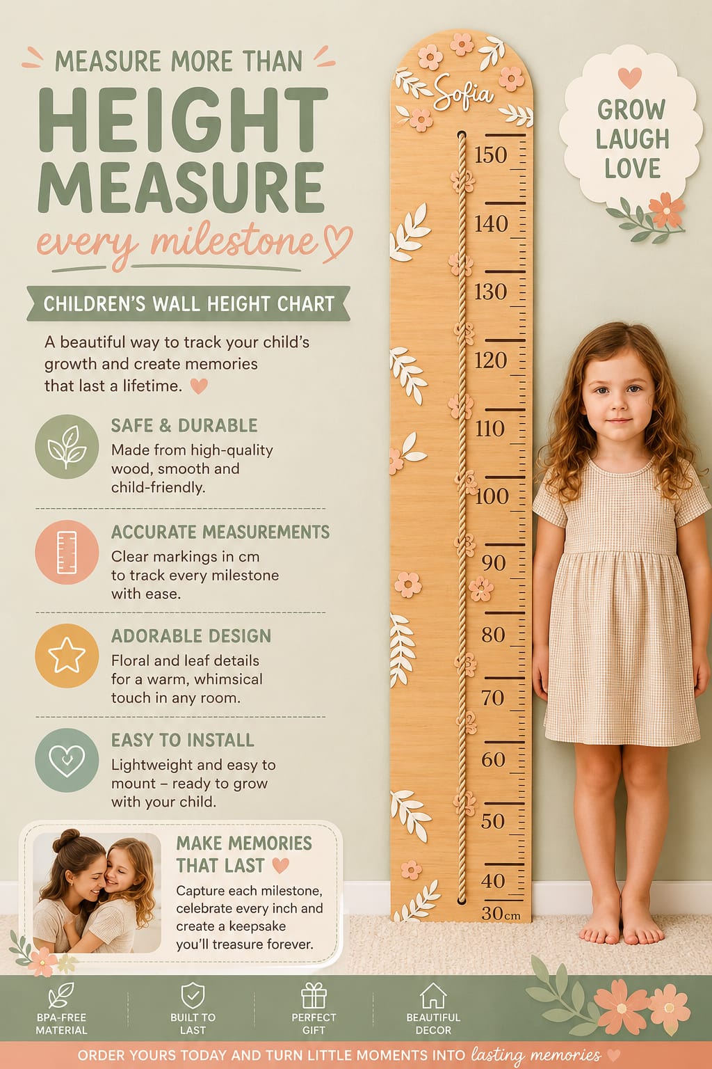 Growth Chart Flowers