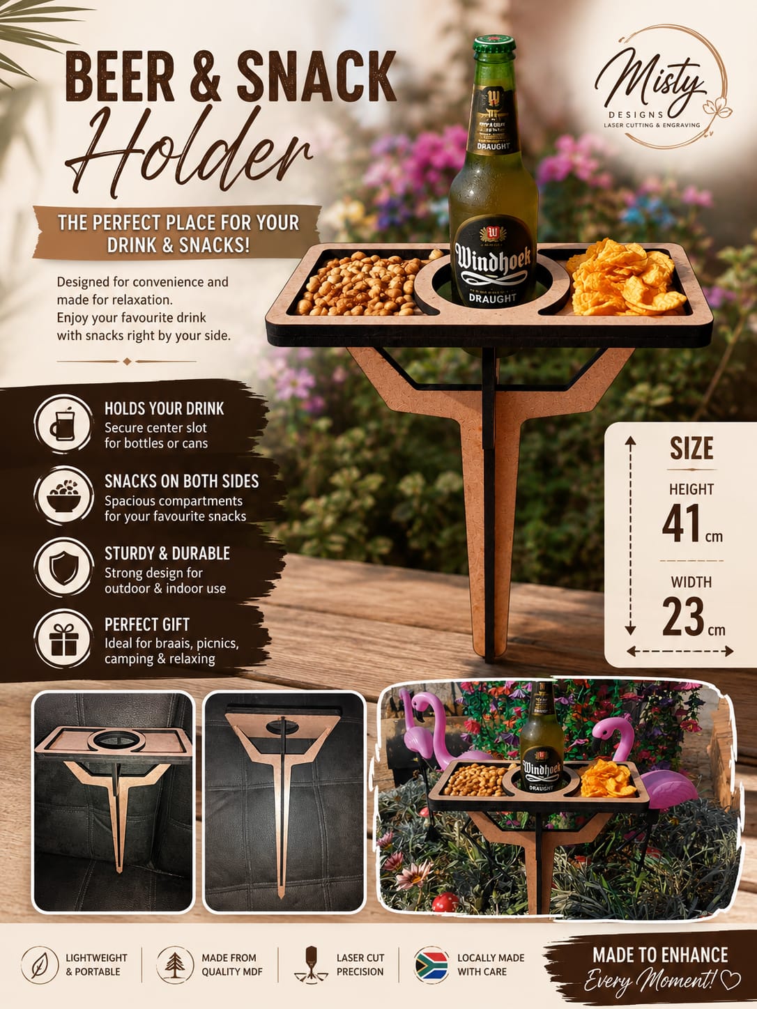 🍺 Beer & Snack Holder 1